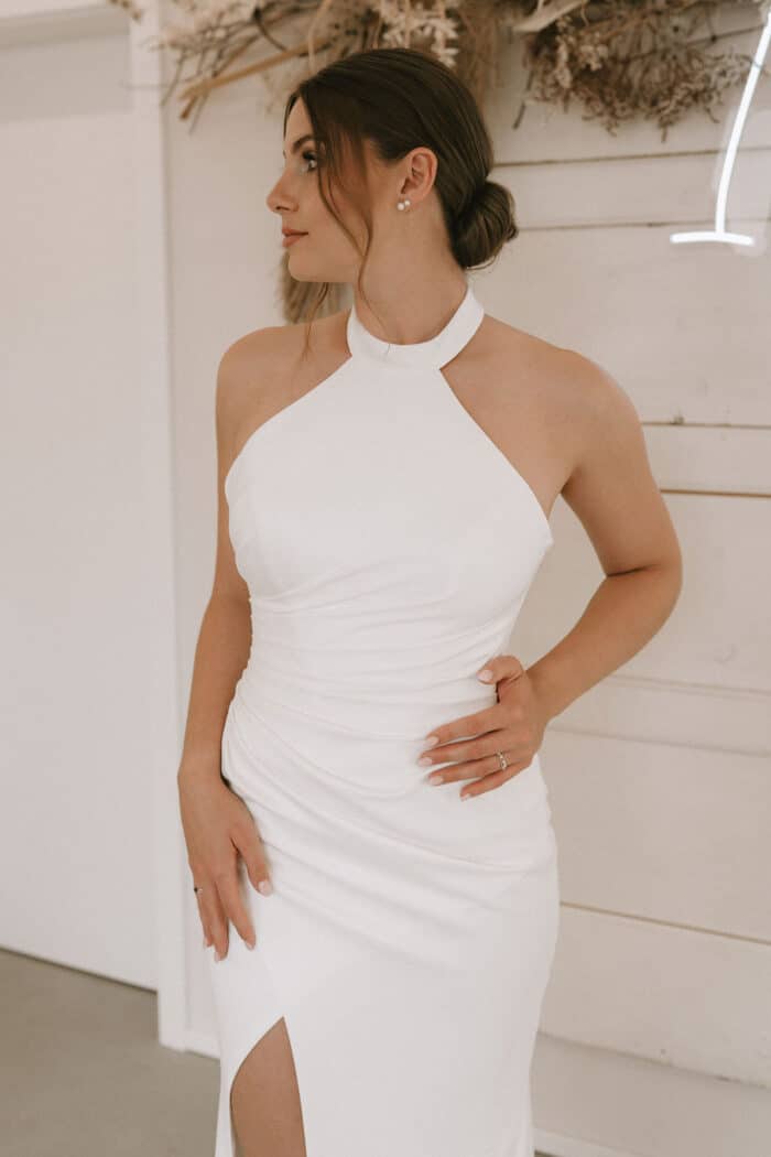 fit & flare , highneck, neckholder
